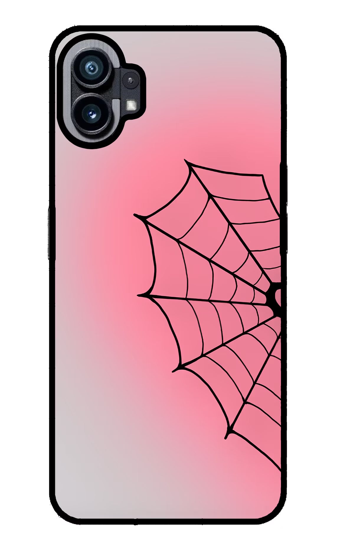 Pink Web Nothing Phone 1 Glass Case