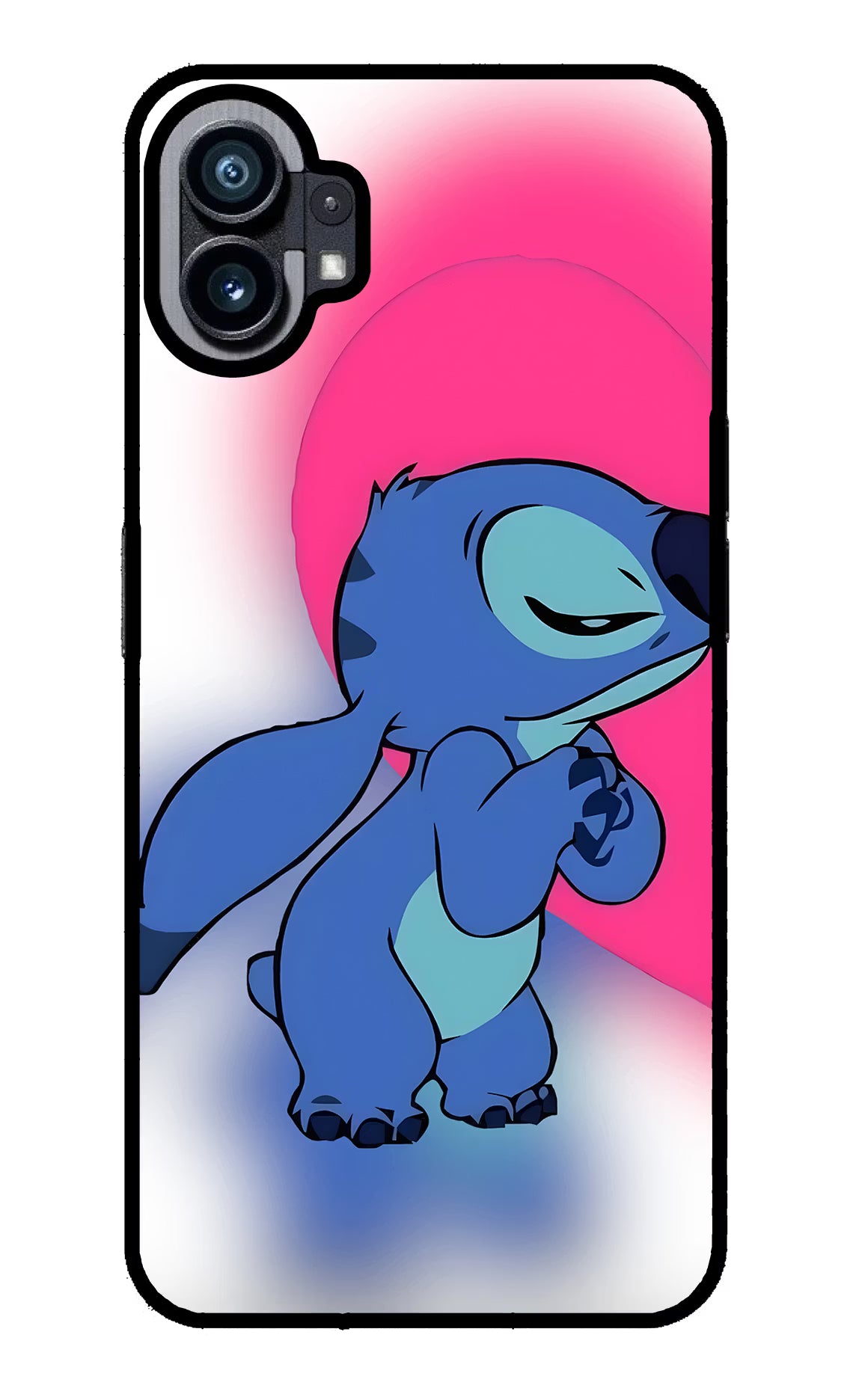 Stitch Hug Nothing Phone 1 Glass Case