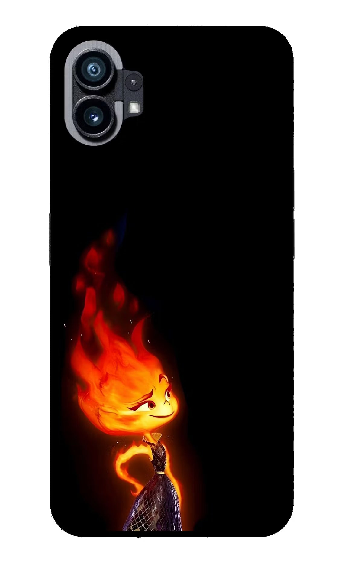 Ember Flame Nothing Phone 1 Glass Case Back Cover by Casekaro
