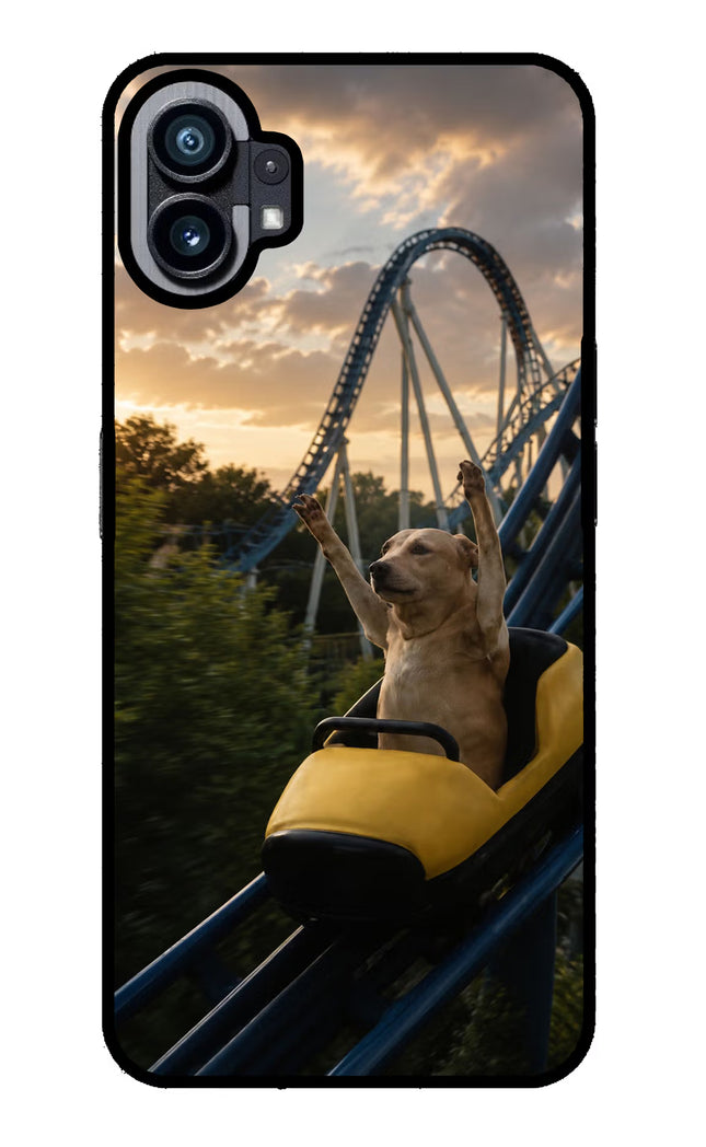 Rollercoaster Dog Nothing Phone 1 Glass Case