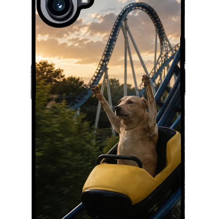 Rollercoaster Dog Nothing Phone 1 Glass Case Back Cover by Casekaro