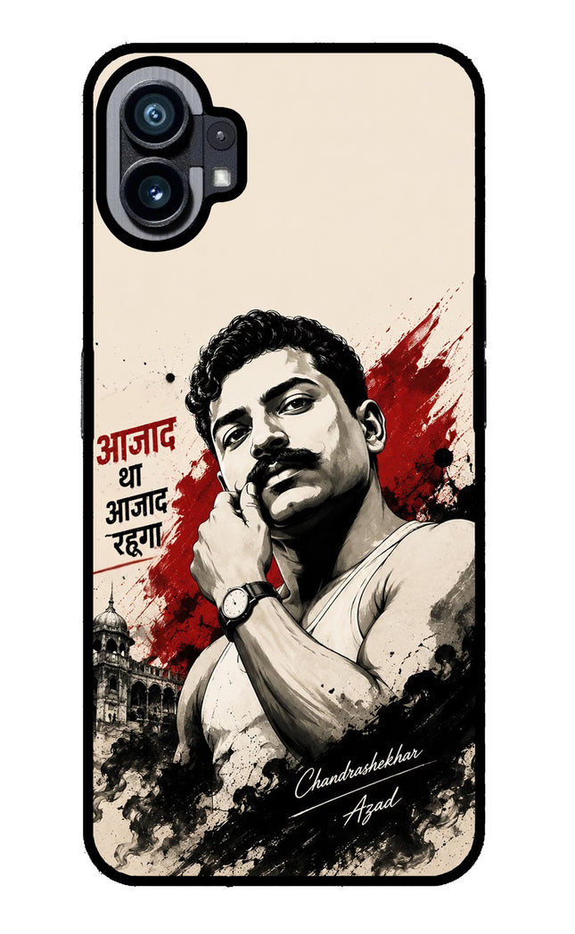 Chandrashekhar Azad Fearless Nothing Phone 1 Glass Case
