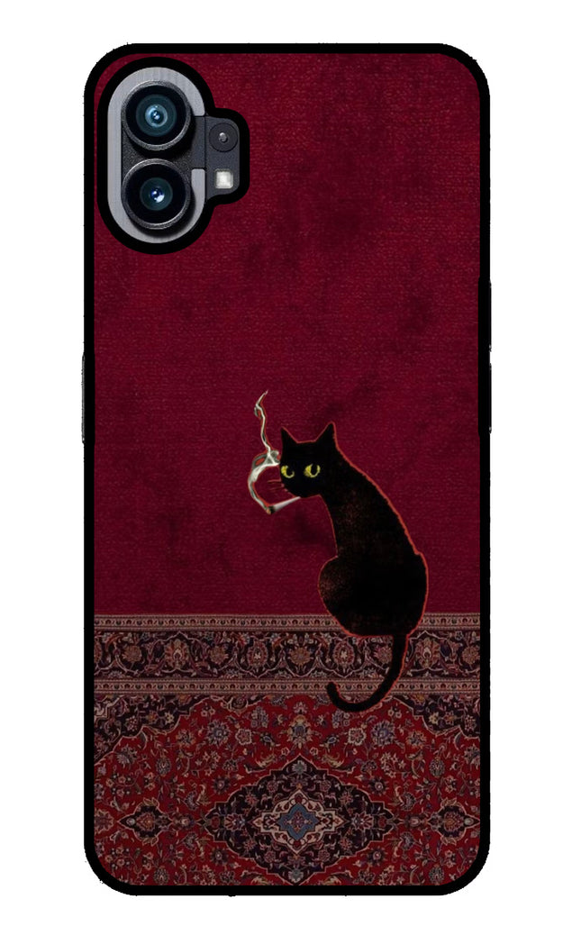 Midnight Cat Nothing Phone 1 Glass Case
