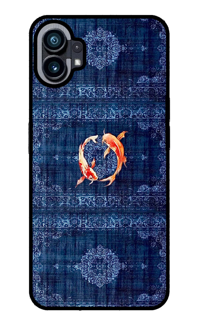 Koi Blue Nothing Phone 1 Glass Case