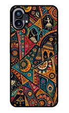 Folk Print Nothing Phone 1 Glass Case