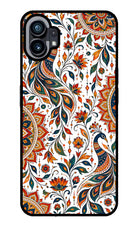 White Mayura Nothing Phone 1 Glass Case