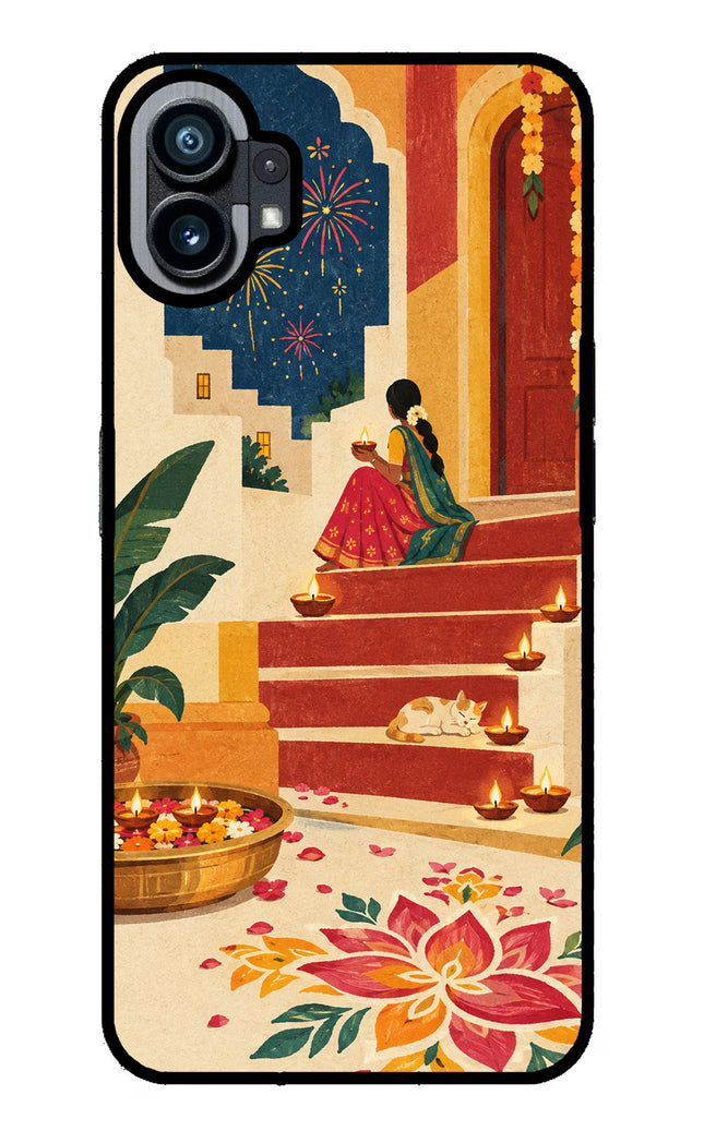 Diwali Rangoli Nothing Phone 1 Glass Case
