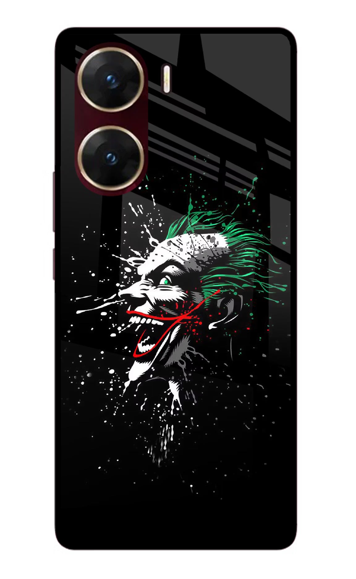 Joker Vivo V29E Glass Case Back Cover by Casekaro