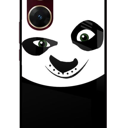 Panda Vivo V29E Glass Case Back Cover by Casekaro