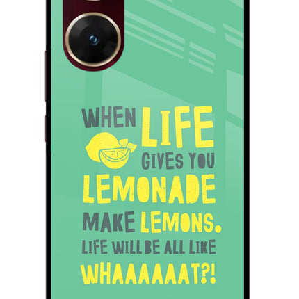 Quote Vivo V29E Glass Case Back Cover by Casekaro