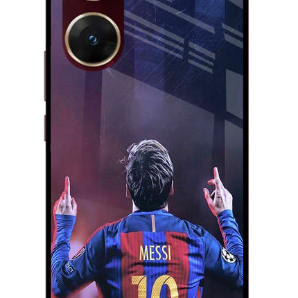 Messi Vivo V29E Glass Case Back Cover by Casekaro
