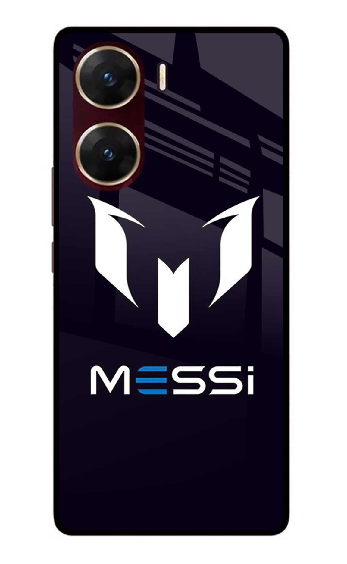 Messi Logo Vivo V29E Glass Case