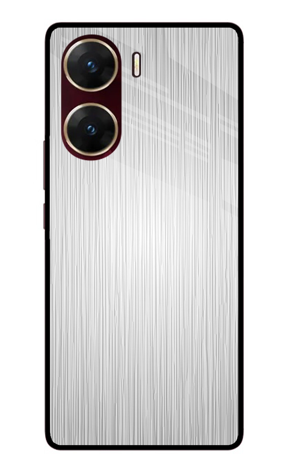 Wooden Grey Texture Vivo V29E Back Cover