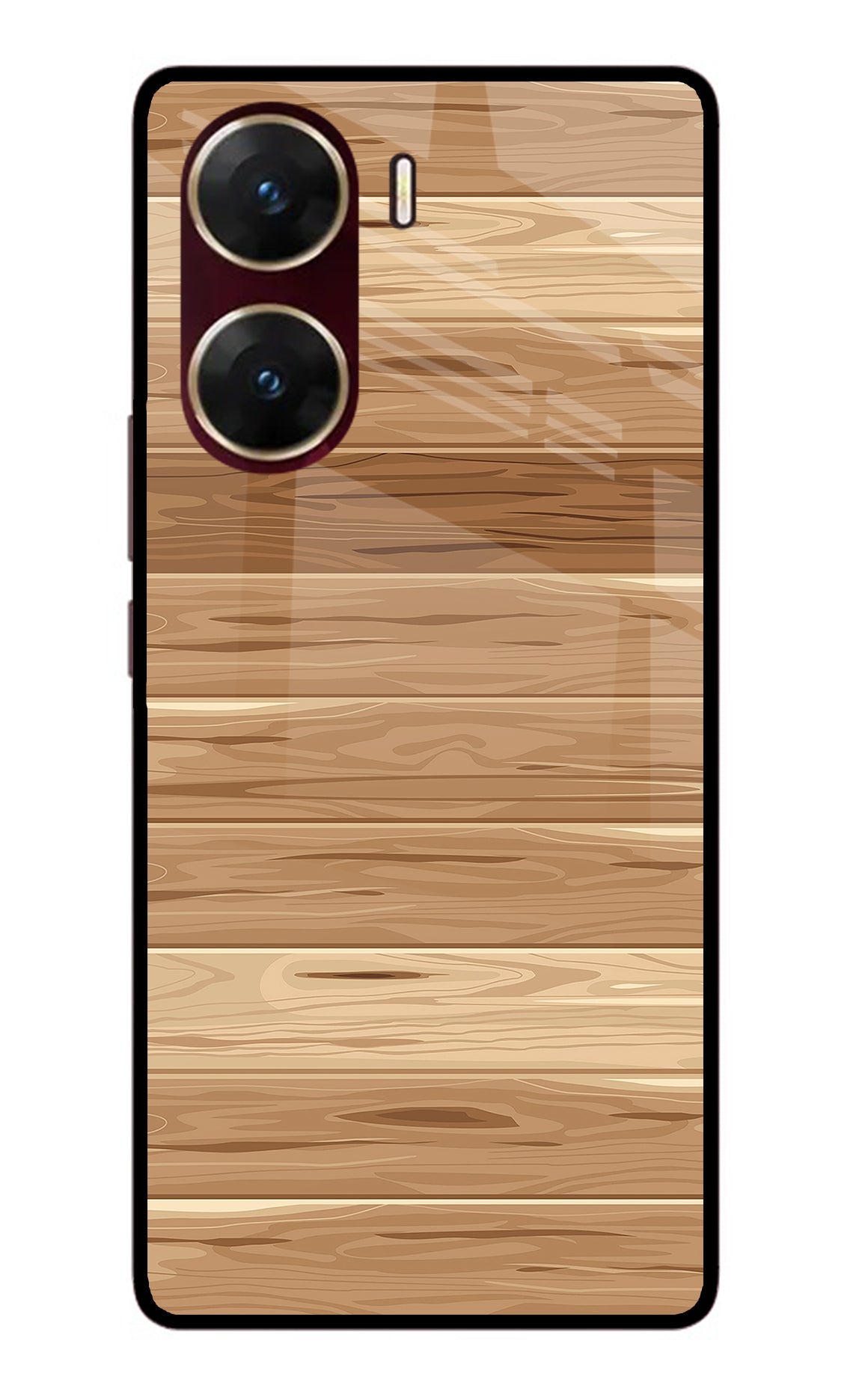 Wooden Vector Vivo V29E Back Cover