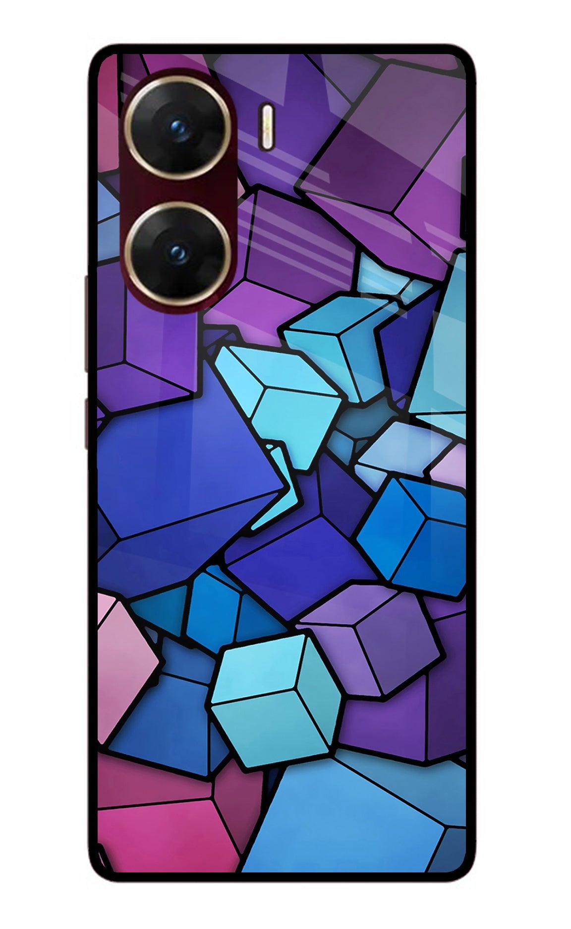 Cubic Abstract Vivo V29E Back Cover