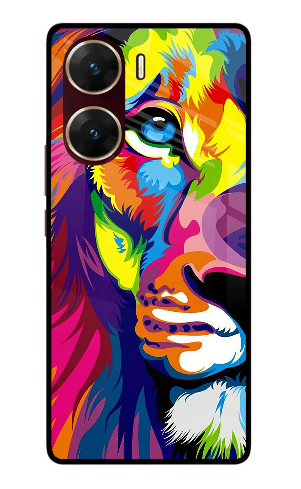 Lion Half Face Vivo V29E Back Cover