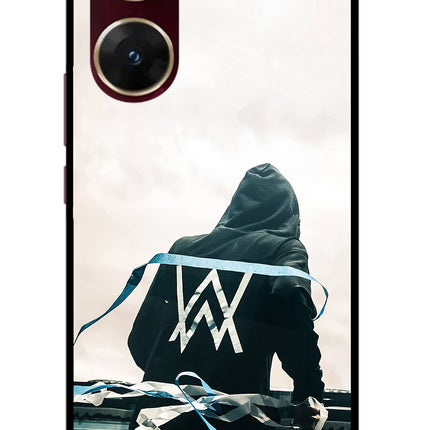 Alan Walker Vivo V29E Glass Case Back Cover by Casekaro