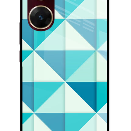Abstract Vivo V29E Glass Case Back Cover by Casekaro