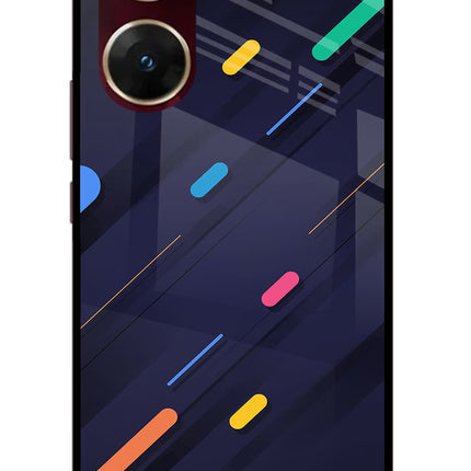 Abstract Design Vivo V29E Glass Case Back Cover by Casekaro