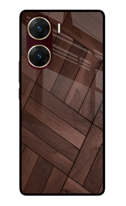 Wooden Texture Design Vivo V29E Glass Case