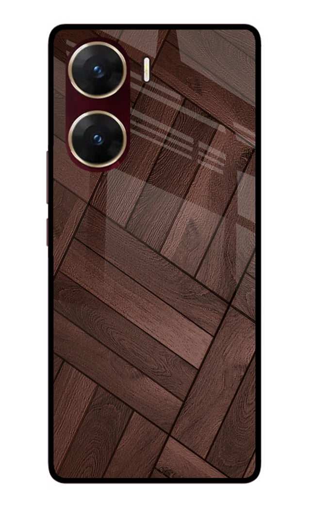 Wooden Texture Design Vivo V29E Glass Case