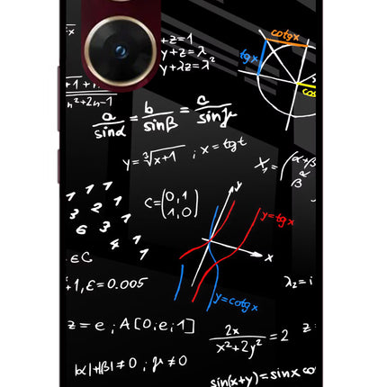 Mathematics Formula Vivo V29E Glass Case Back Cover by Casekaro