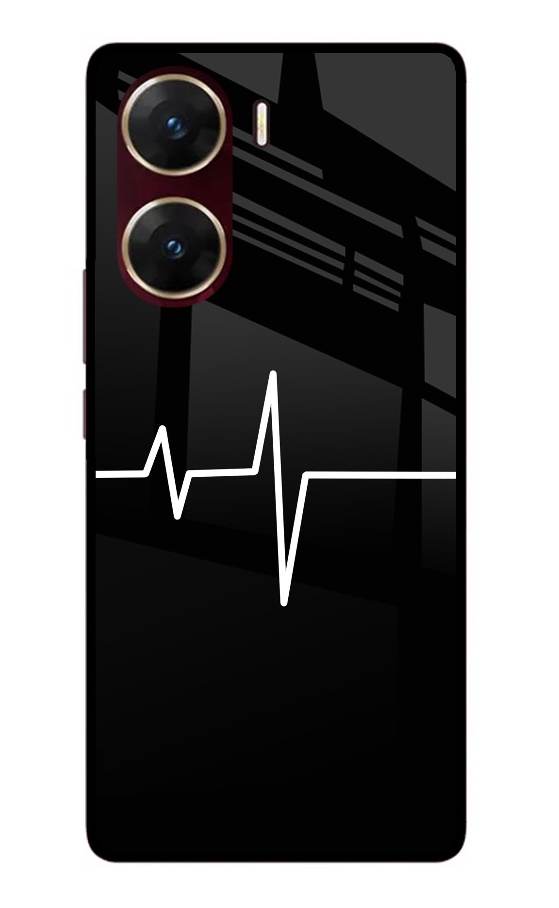 Heart Beats Vivo V29E Glass Case