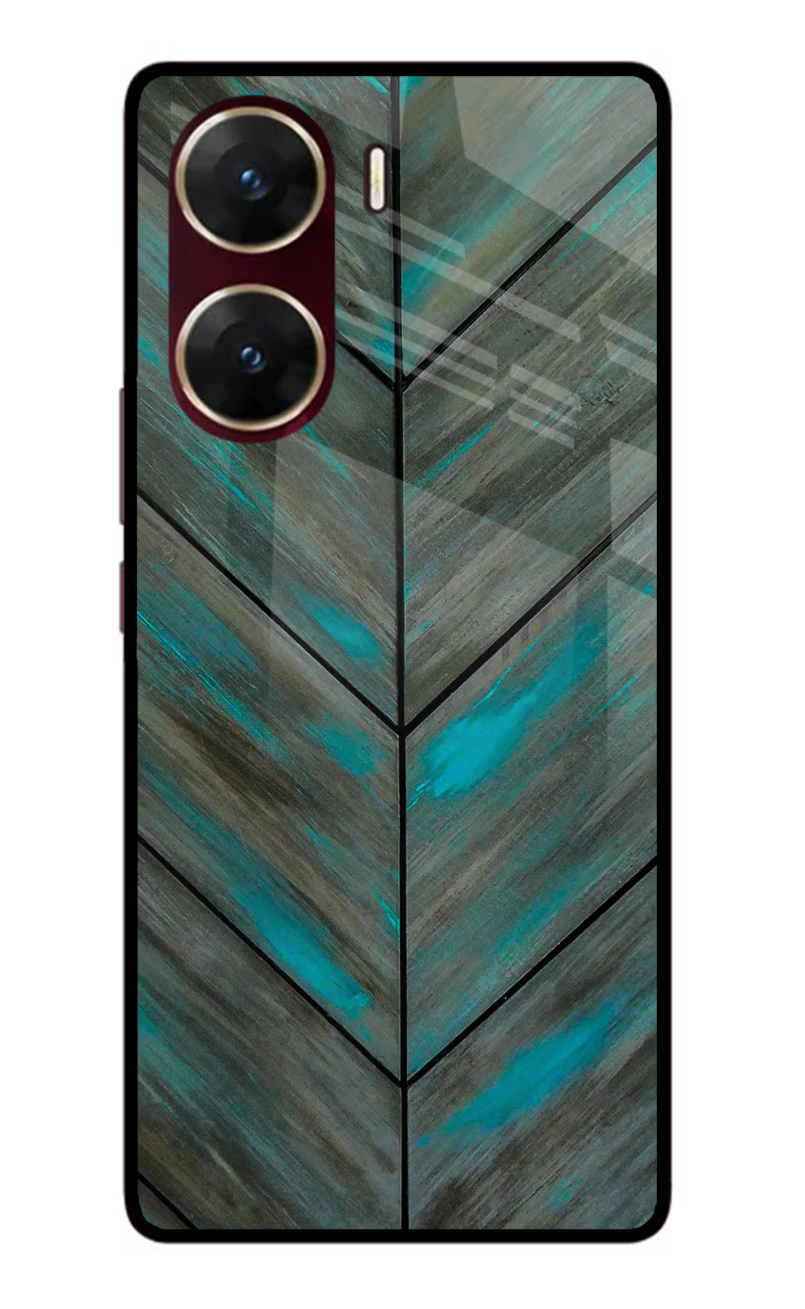 Pattern Vivo V29E Glass Case Back Cover by Casekaro