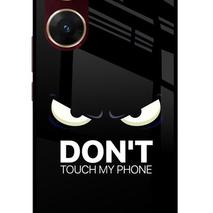 Don'T Touch My Phone Vivo V29E Glass Case Back Cover by Casekaro