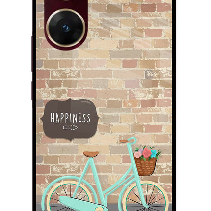 Happiness Artwork Vivo V29E Glass Case Back Cover by Casekaro
