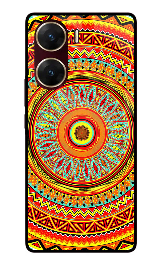 Mandala Pattern Vivo V29E Glass Case