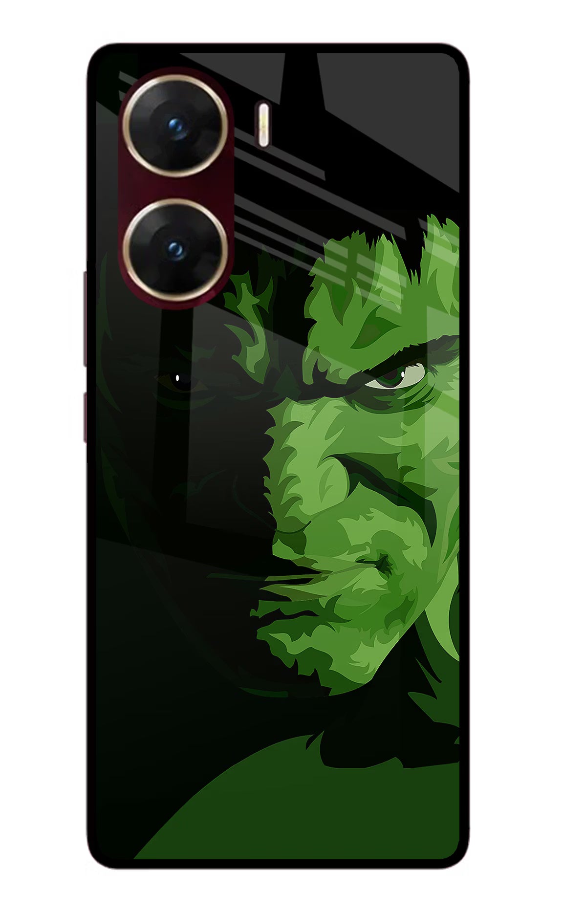 HULK Vivo V29E Glass Case Back Cover by Casekaro