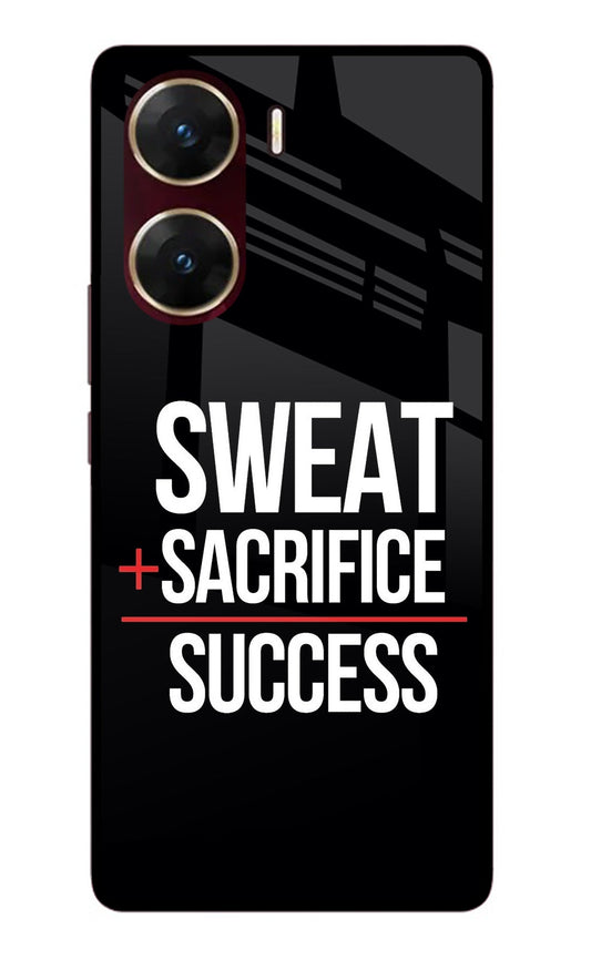 Sweat Sacrifice Success Vivo V29E Glass Case