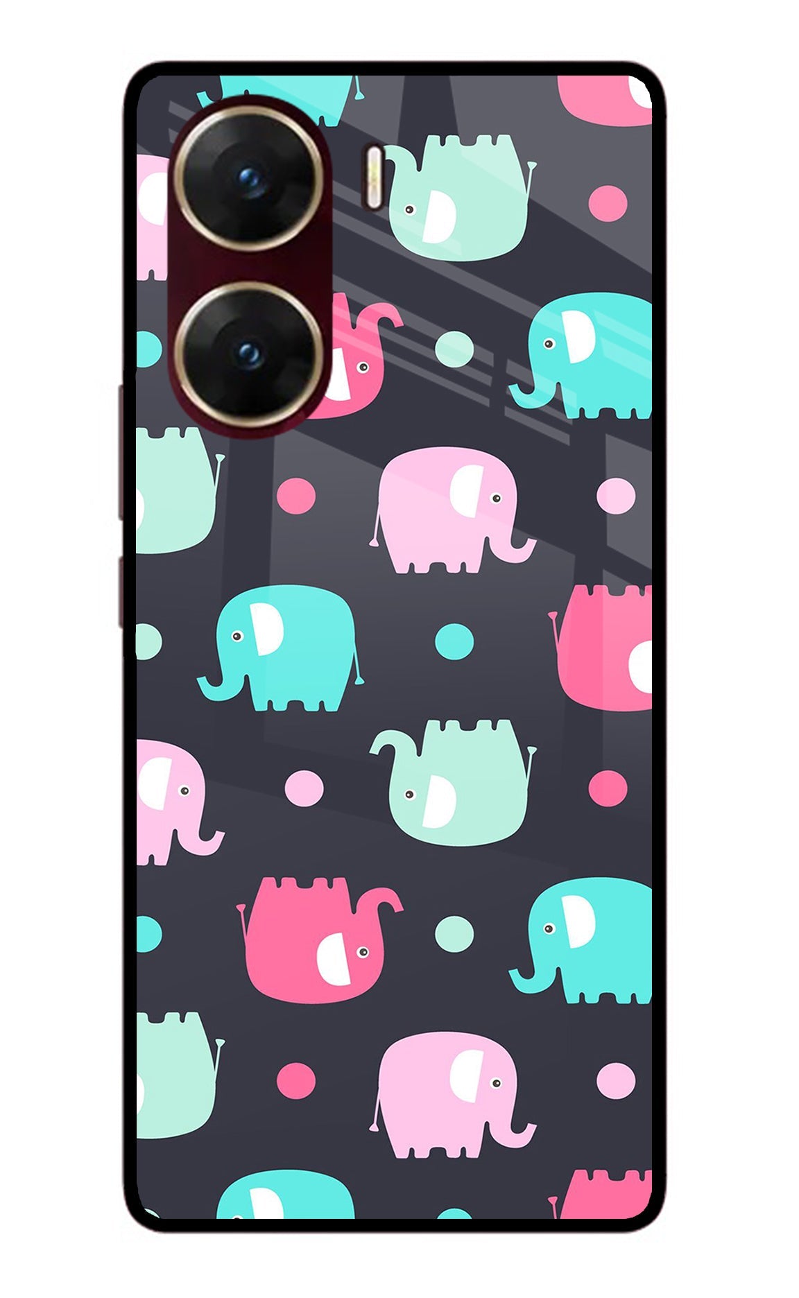 Elephants Vivo V29E Back Cover