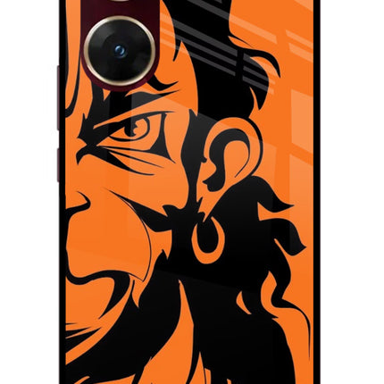 Hanuman Vivo V29E Glass Case Back Cover by Casekaro