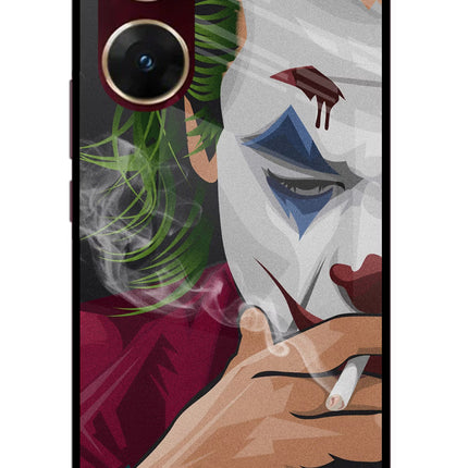 Joker Smoking Vivo V29E Glass Case Back Cover by Casekaro