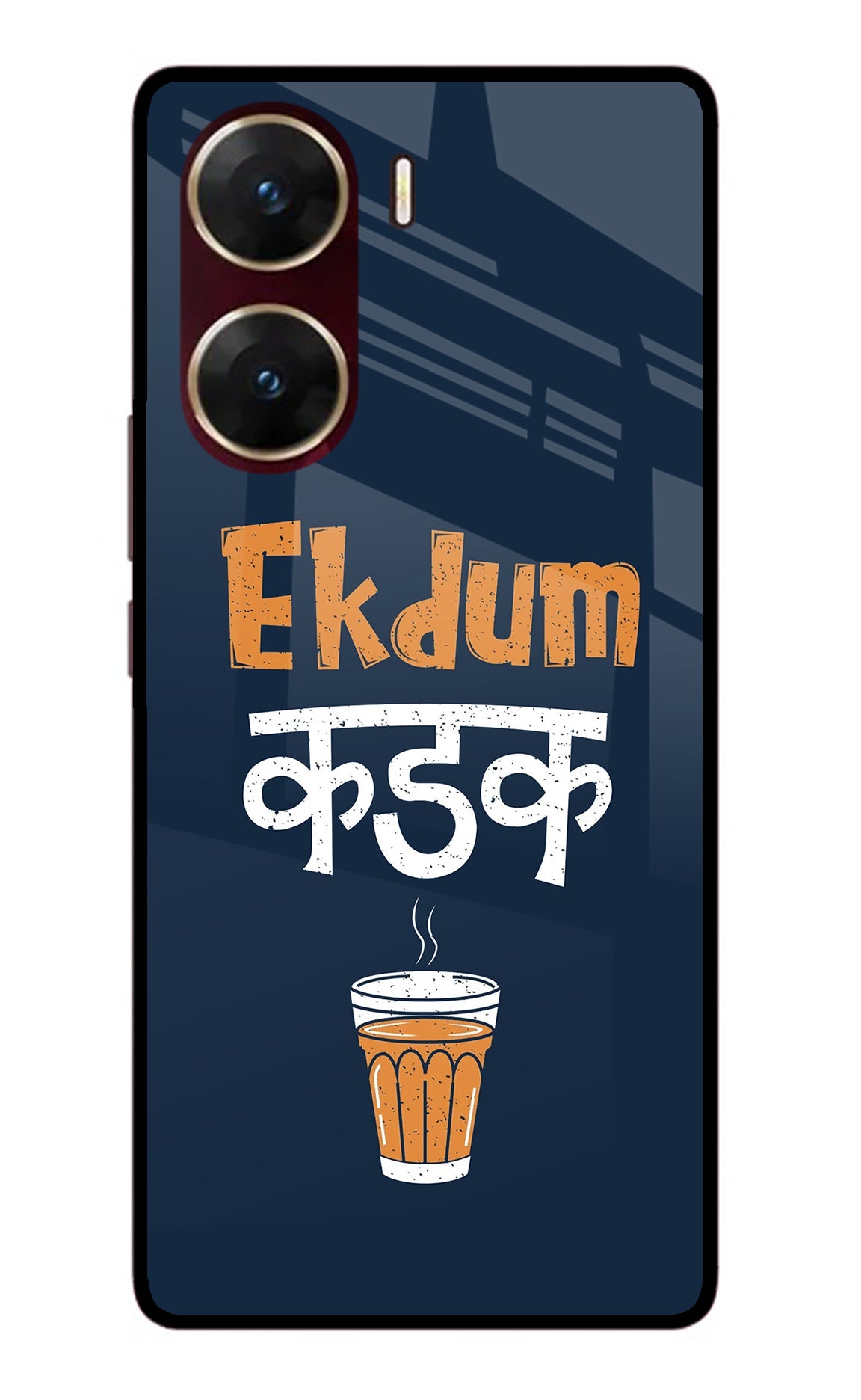 Ekdum Kadak Chai Vivo V29E Glass Case