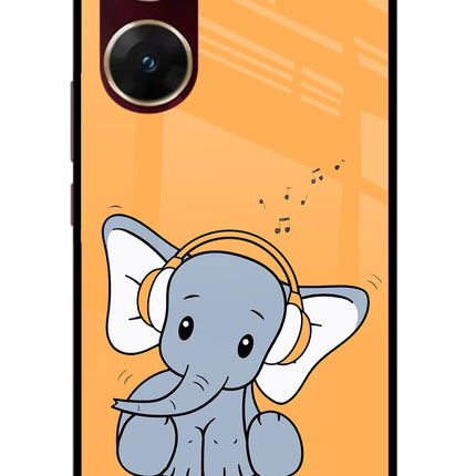 High On Music Vivo V29E Glass Case Back Cover by Casekaro