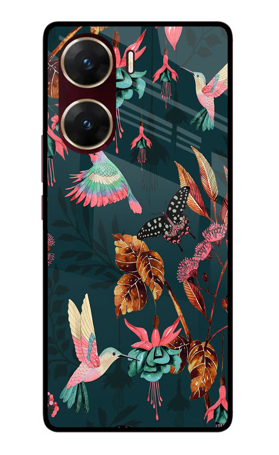 Birds Vivo V29E Back Cover, Glass case