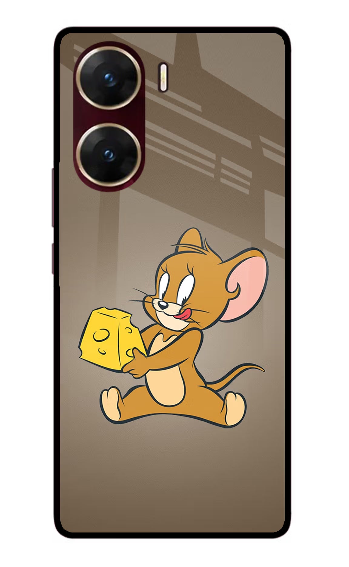 Jerry Vivo V29E Glass Case Back Cover by Casekaro