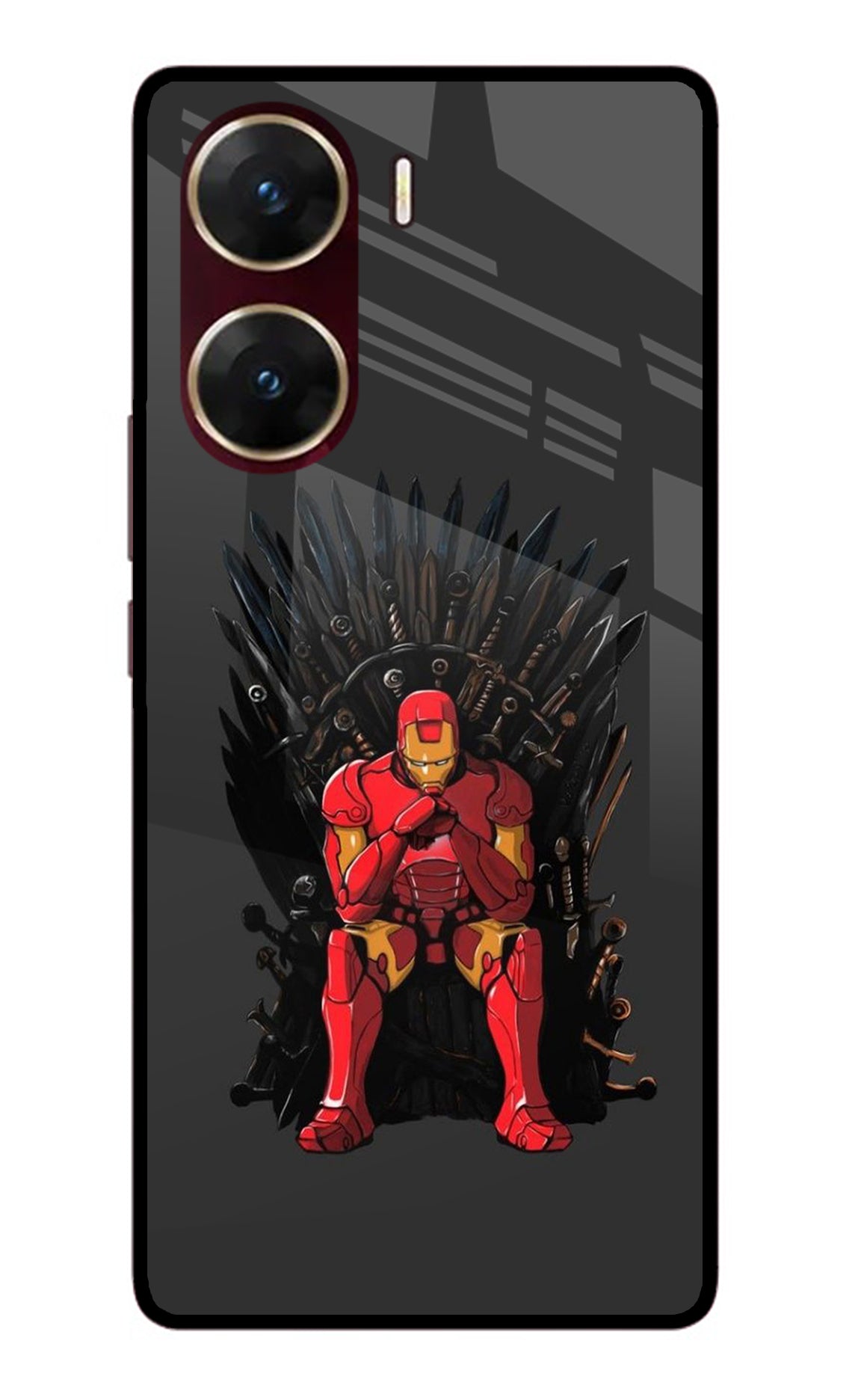 Ironman Throne Vivo V29E Glass Case