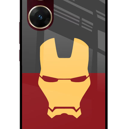 Ironman Vivo V29E Glass Case Back Cover by Casekaro