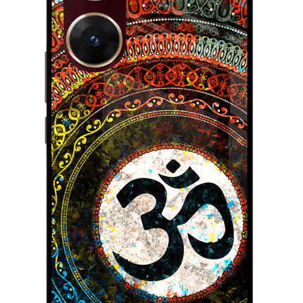 Om Cultural Vivo V29E Glass Case Back Cover by Casekaro