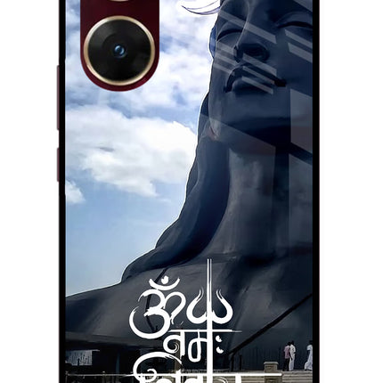 Om Namah Shivay Vivo V29E Glass Case Back Cover by Casekaro