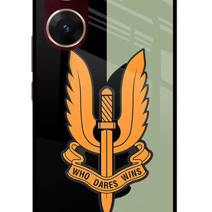 Balidan Logo Vivo V29E Glass Case Back Cover by Casekaro
