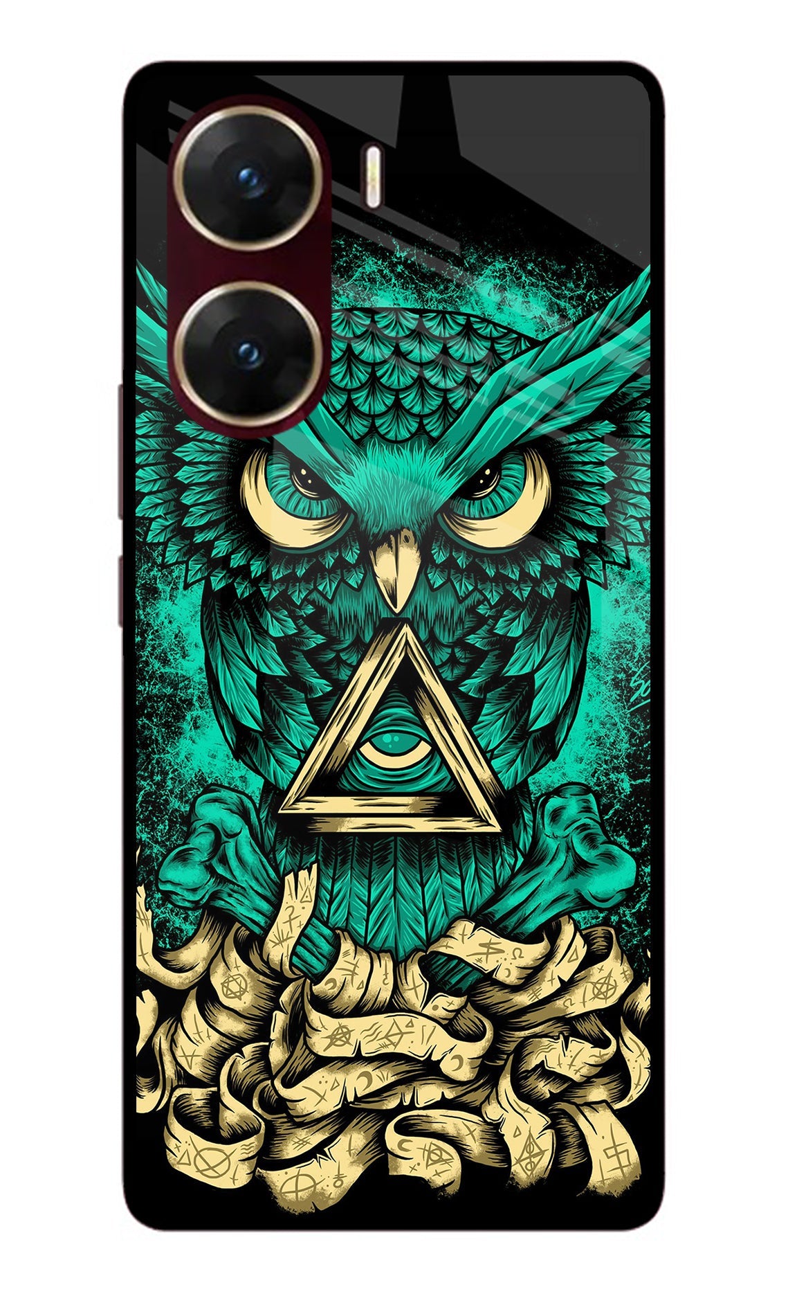 Green Owl Vivo V29E Back Cover