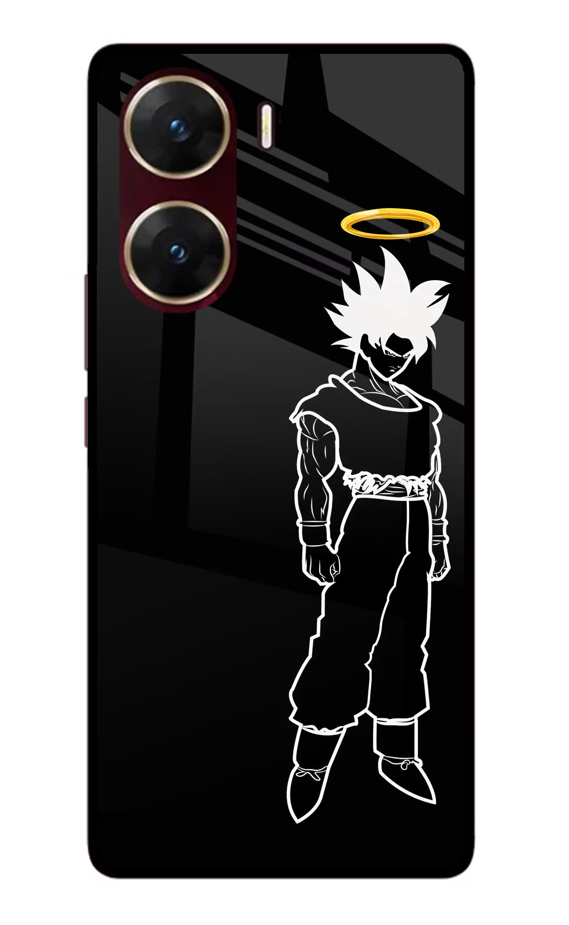 DBS Character Vivo V29E Glass Case Back Cover by Casekaro