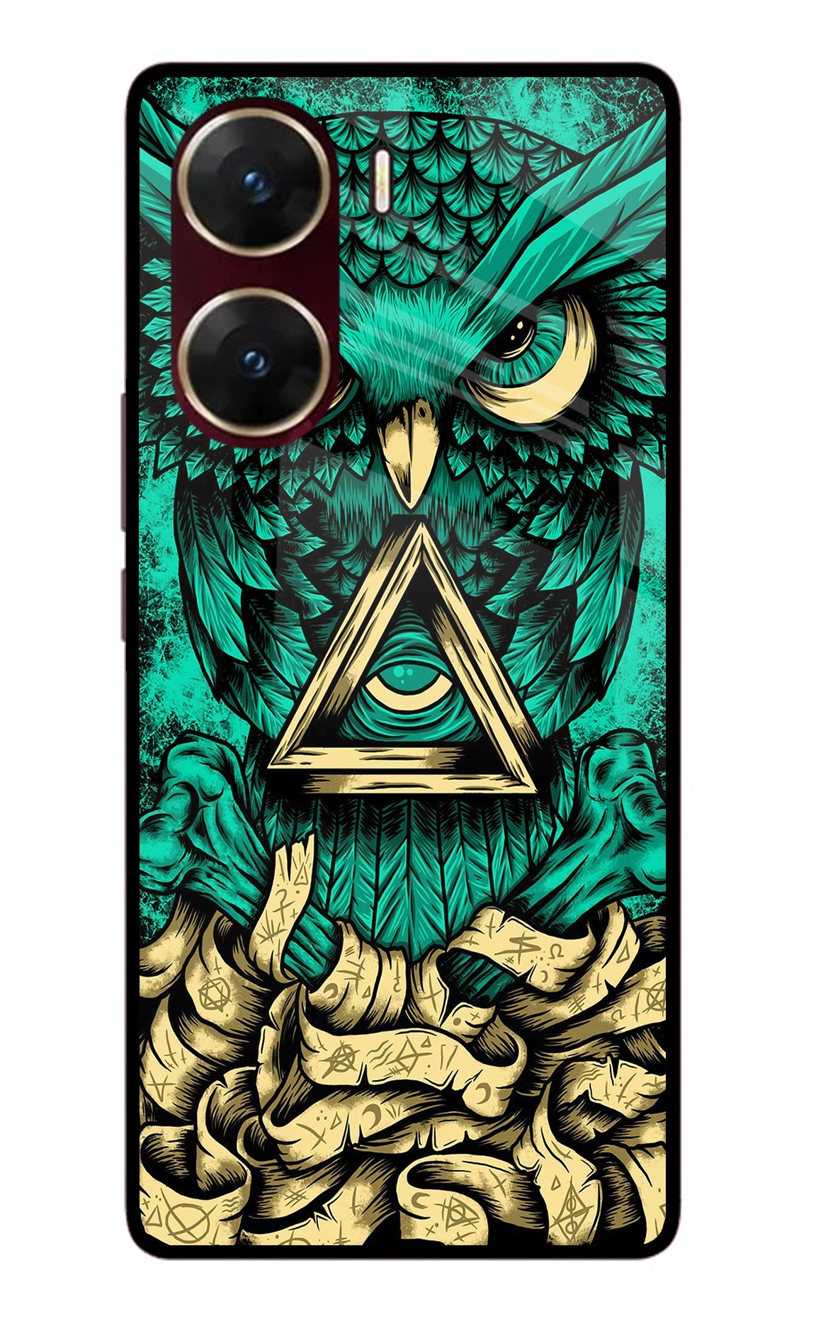 Green Owl Vivo V29E Back Cover