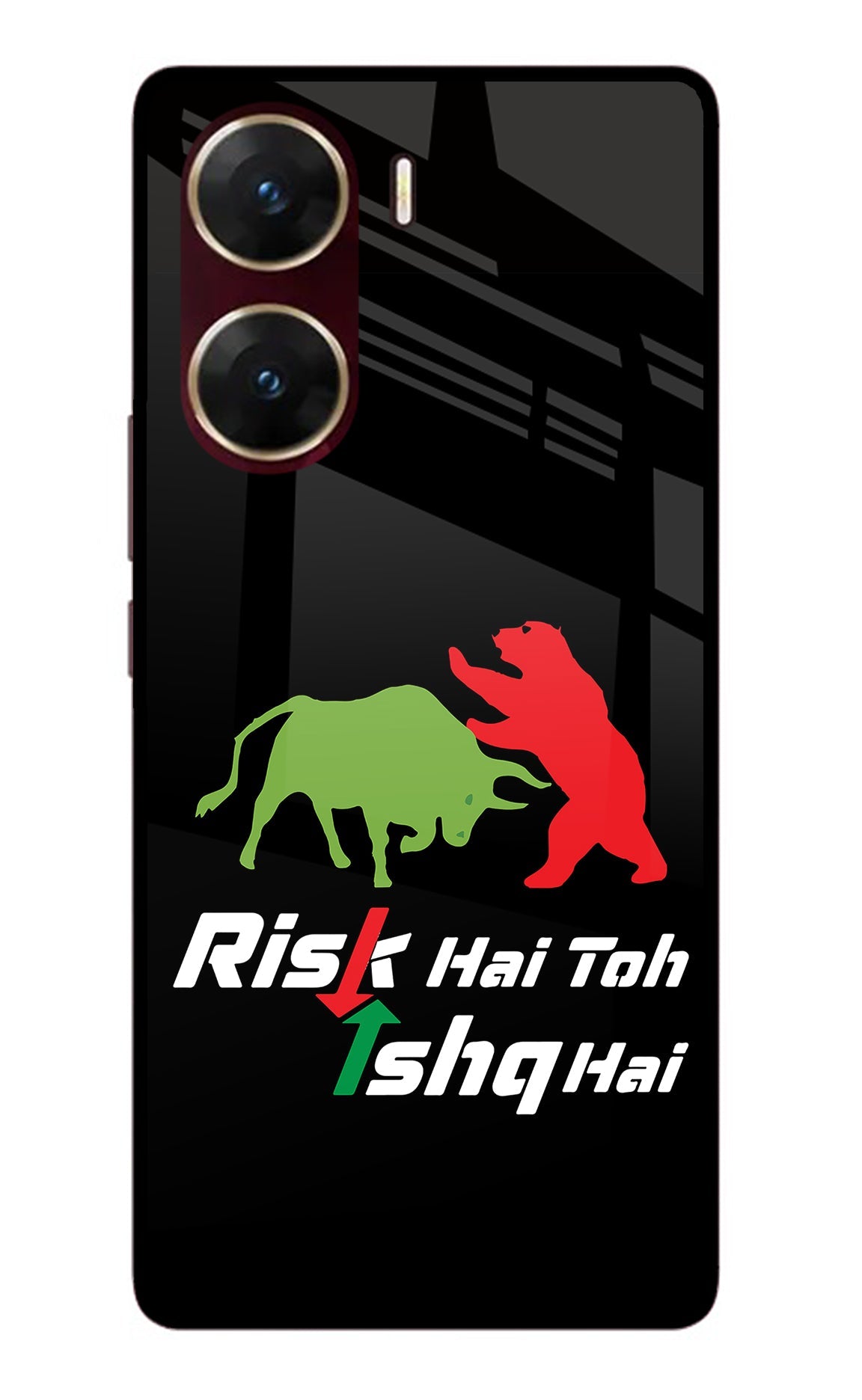 Risk Hai Toh Ishq Hai Vivo V29E Glass Case