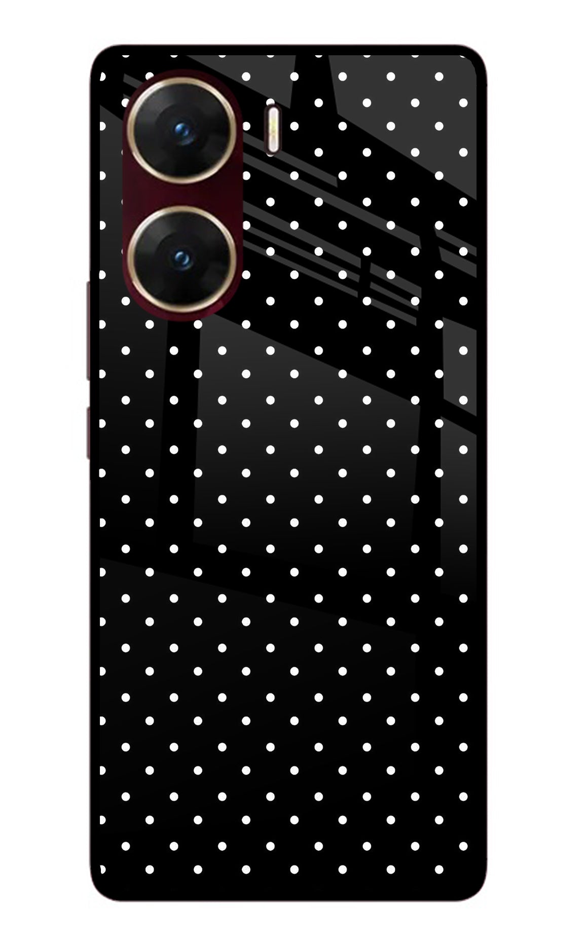 White Dots Vivo V29E Back Cover